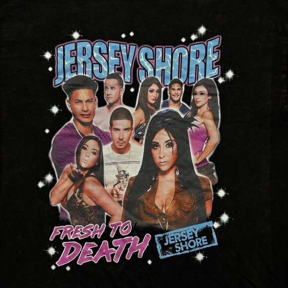 MTV Jersey Shore Fresh to Death Mineral Wash T-Shirt Size Medium - Picture 2 of 4